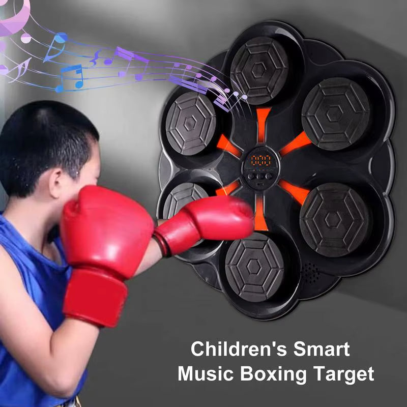 Music Boxing Machine Smart Bluetoot Wall Mounted Music Boxing Trainer Gym Home for Adults Kids Boxing Target Punching Equipment