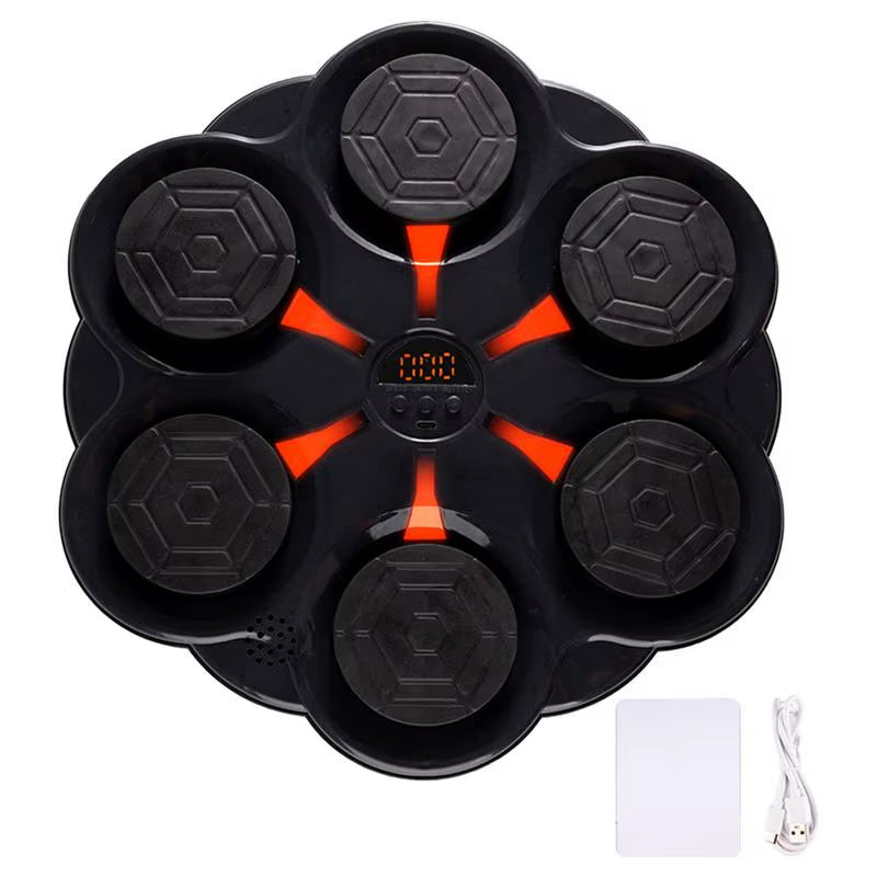 Music Boxing Machine Smart Bluetoot Wall Mounted Music Boxing Trainer Gym Home for Adults Kids Boxing Target Punching Equipment
