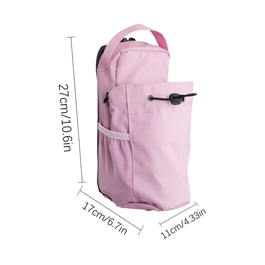 Magnetic Gym Sling Bag Water Bottle & Phone Holder Waterproof Crossbody Bag for Outdoor Sports Travel Fitness Accessories