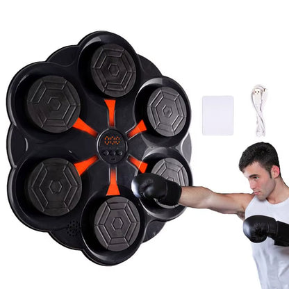Music Boxing Machine Smart Bluetoot Wall Mounted Music Boxing Trainer Gym Home for Adults Kids Boxing Target Punching Equipment
