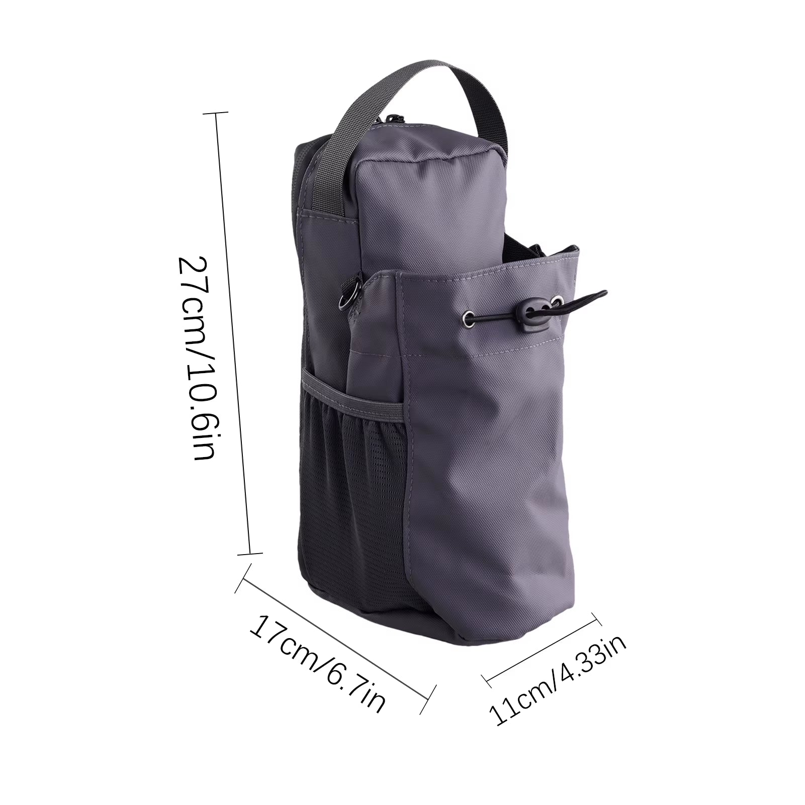 Magnetic Gym Sling Bag Water Bottle & Phone Holder Waterproof Crossbody Bag for Outdoor Sports Travel Fitness Accessories